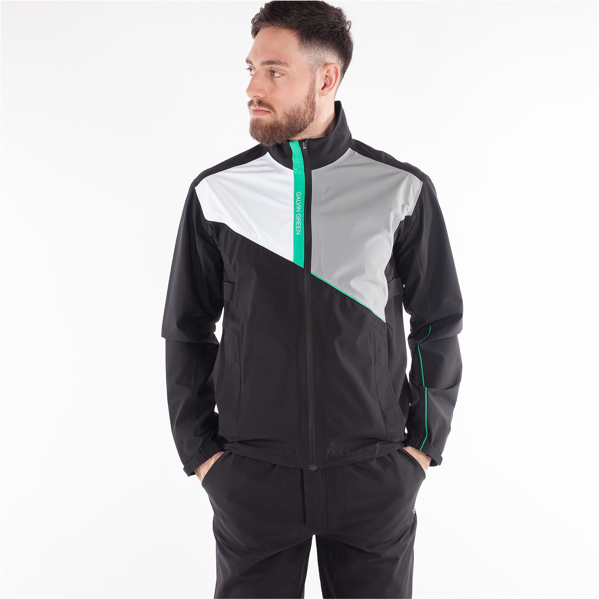 Galvin Green Apollo Gore-Tex Waterproof Jacket Black/White/Sharksfin